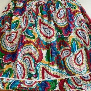Studio West Boho Multicolor Paisley A-Line Skirt
